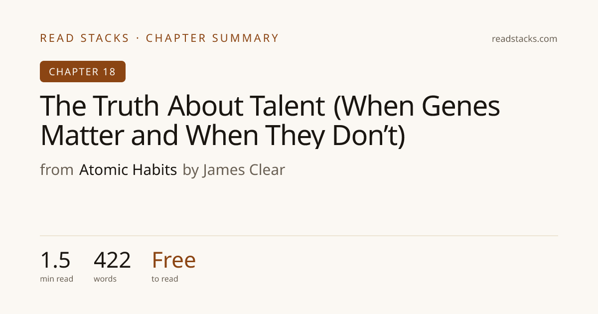 The Truth About Talent (When Genes Matter and When They Don’t) — Atomic ...