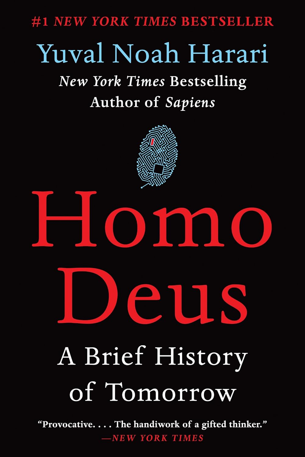 Homo Deus by Yuval Noah Harari — book cover